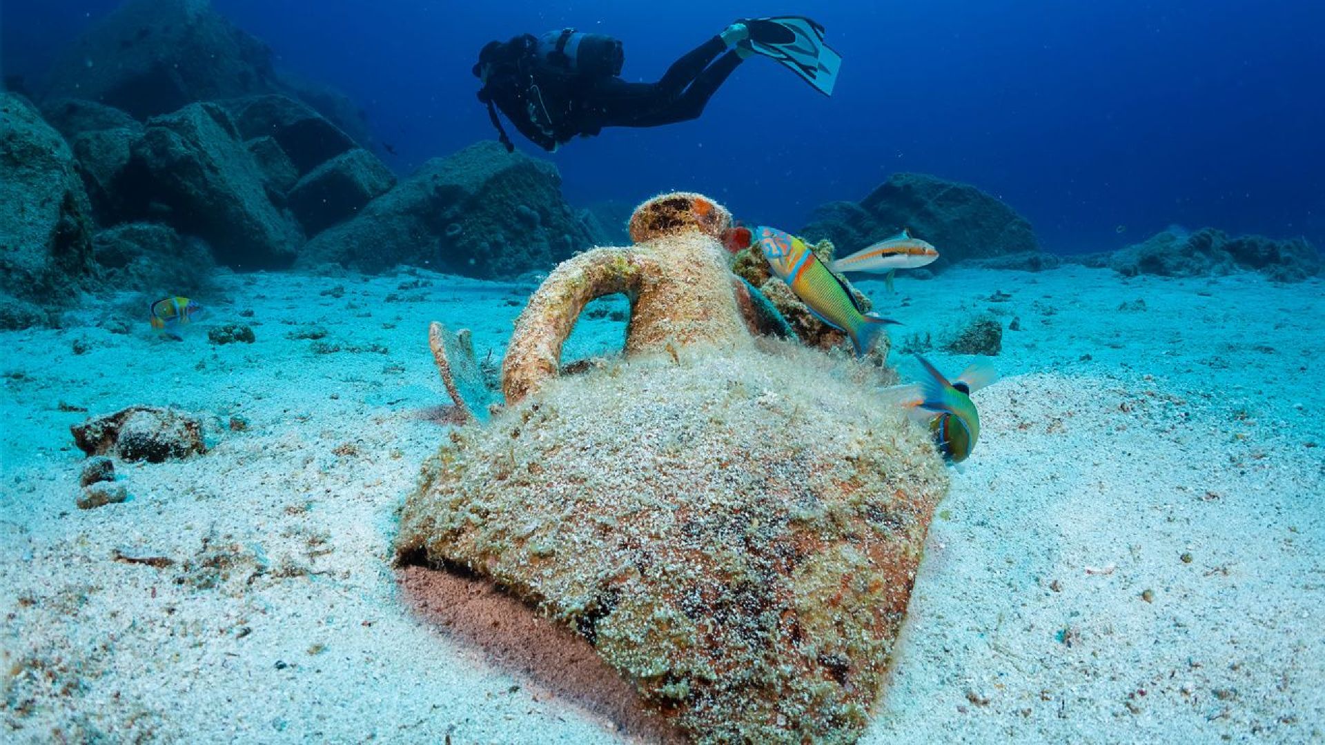Egypte : des vestiges archéologiques récupérés en Méditerranée
