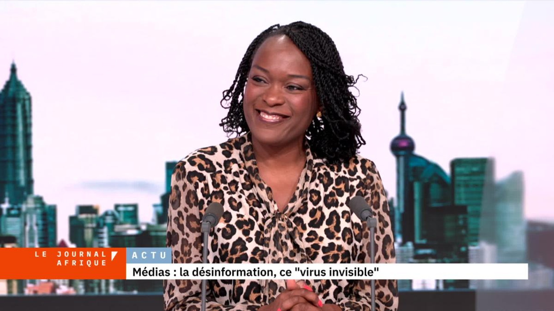 L'ancienne présentatrice du Journal Afrique de TV5 a désormais été l'invitée de plusieurs plateaux de télévision pour parler de ce "virus invisible" qu'est la désinformation et la mésinformation. 